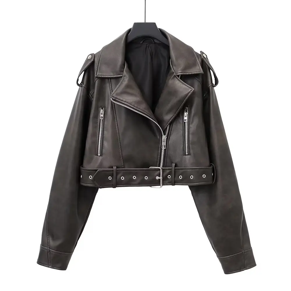 Women 2023 New Fashion Artificial Leather Flying Jacket Coat Vintage Long Sleeve Zipper Female Outerwear Chic Overshirt
Women 2023 New Fashion Artificial Leather Flying Jacket Coat Vintage Long Sleeve Zipper Female Outerwear Chic Overshirt