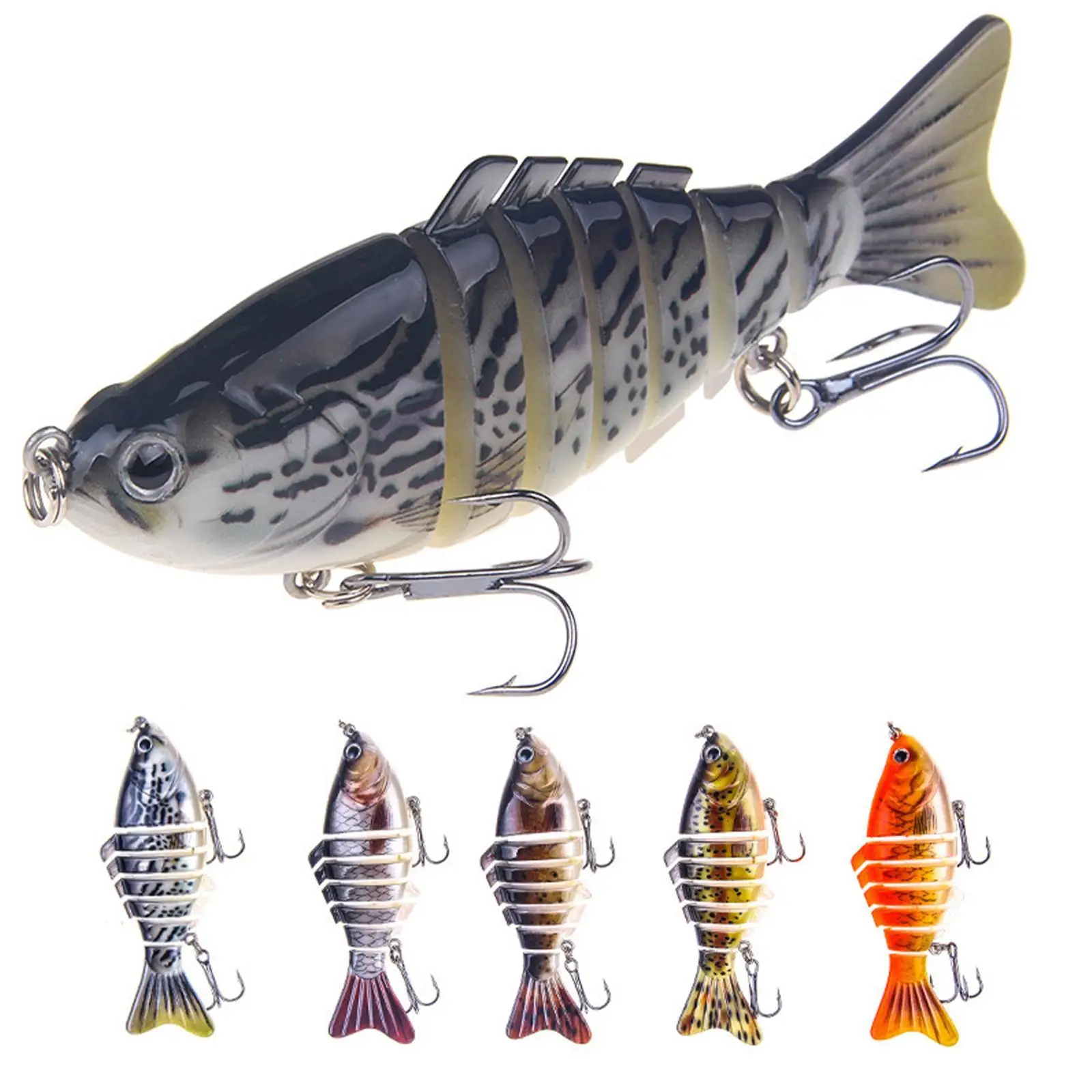Fishing Lures Plastic Simulation Knobby Fishing Lures 10cm 16g 7 Section Bait For Outdoor Entertainment Fishing Accessories
Fishing Lures Plastic Simulation Knobby Fishing Lures 10cm 16g 7 Section Bait For Outdoor Entertainment Fishing Accessories