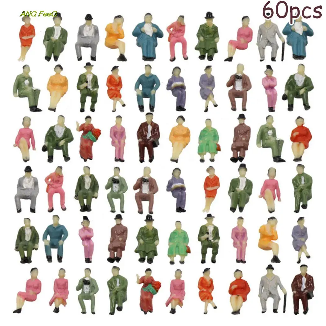60pcs Model People All Seated 1:87 Painted Figures Passenger HO Scale Sitting People Outdoor Landscape Garden Decorations
60pcs Model People All Seated 1:87 Painted Figures Passenger HO Scale Sitting People Outdoor Landscape Garden Decorations