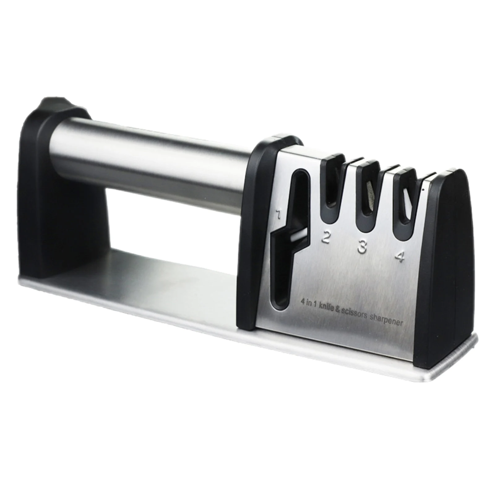 Kitchen Knife Sharpener 4 in 1 Sharpening Tool Easy Safe To Sharpens Professional Kitchen Chef Knives Sharpener & Non-slip Base
Kitchen Knife Sharpener 4 in 1 Sharpening Tool Easy Safe To Sharpens Professional Kitchen Chef Knives Sharpener & Non-slip Base