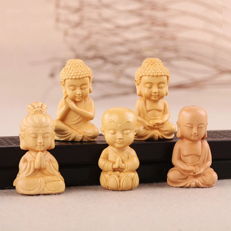 Boxwood Carved Buddha Statue Guanyin Shami Statue Home Decoration Car Ornaments Key Ring Pendant Artifact Gift Accessories
Boxwood Carved Buddha Statue Guanyin Shami Statue Home Decoration Car Ornaments Key Ring Pendant Artifact Gift Accessories