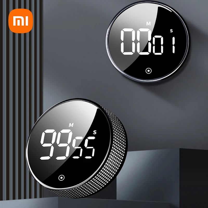 Магнитный кухонный таймер Xiaomi цифровой для приготовления пищи душа учебы