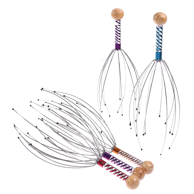 1Pcs New 12 Finger Head Relax Massager Hair Held SPA Scalp Neck Stress Relief Massage Release Head Physician Steel Ball Massager
1Pcs New 12 Finger Head Relax Massager Hair Held SPA Scalp Neck Stress Relief Massage Release Head Physician Steel Ball Massager