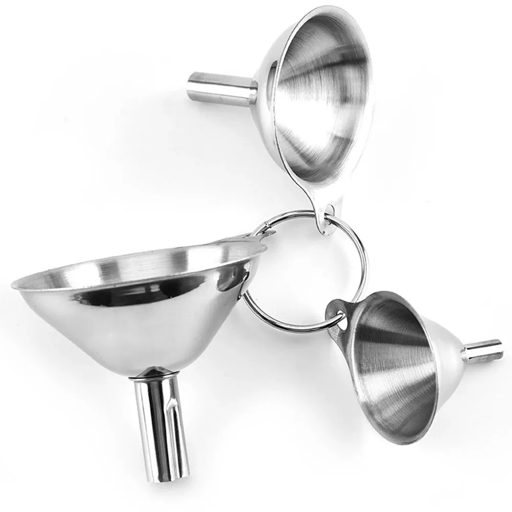 3PCS Stainless Steel Small Funnel Mini Funnel Oil Wine Spill Tool For Kitchen Hip Flask Funnel With Long Handle Liquid Dispenser
3PCS Stainless Steel Small Funnel Mini Funnel Oil Wine Spill Tool For Kitchen Hip Flask Funnel With Long Handle Liquid Dispenser