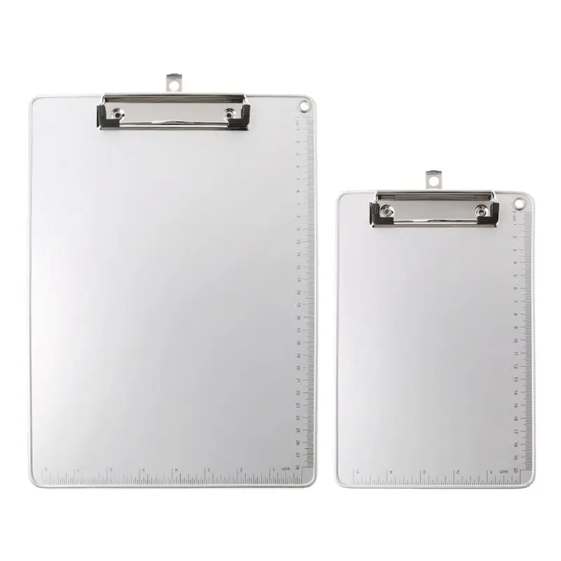 Portable A4/A5 Aluminum Alloy Writing Clip Board Antislip File Hardboard Paper Holder for Office School Stationery Supplies Y98A 
Portable A4/A5 Aluminum Alloy Writing Clip Board Antislip File Hardboard Paper Holder for Office School Stationery Supplies Y98A