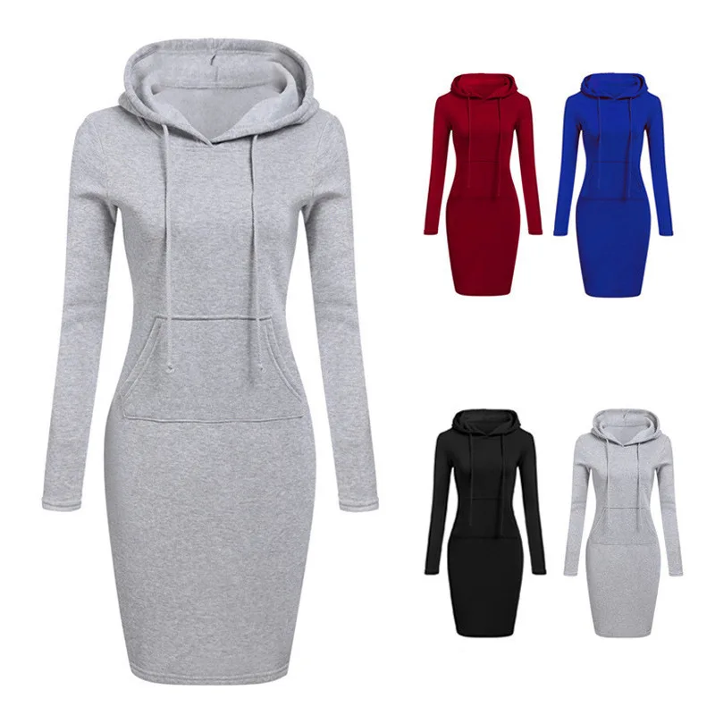 2023 Spring Autumn New Fashion Hooded Knitted Women Dress Simple Solid Female Casual Vestidos
2023 Spring Autumn New Fashion Hooded Knitted Women Dress Simple Solid Female Casual Vestidos