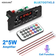 10W Amplifier MP3 Decoder Board Wireless Bluetooth 5.0 MP3 Player 5V Car FM Radio Module USB TF for Music Subwoofer Speakers