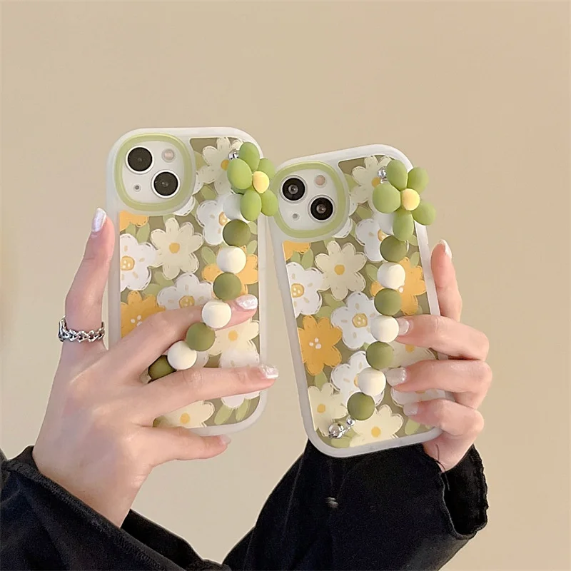 For iphone 11 12 13 Pro Max XR X Xs Max Phone Case Arc Frame Green Background Oil Painting Flowers Ball Wristband Anti-drop Case
For iphone 11 12 13 Pro Max XR X Xs Max Phone Case Arc Frame Green Background Oil Painting Flowers Ball Wristband Anti-drop Case