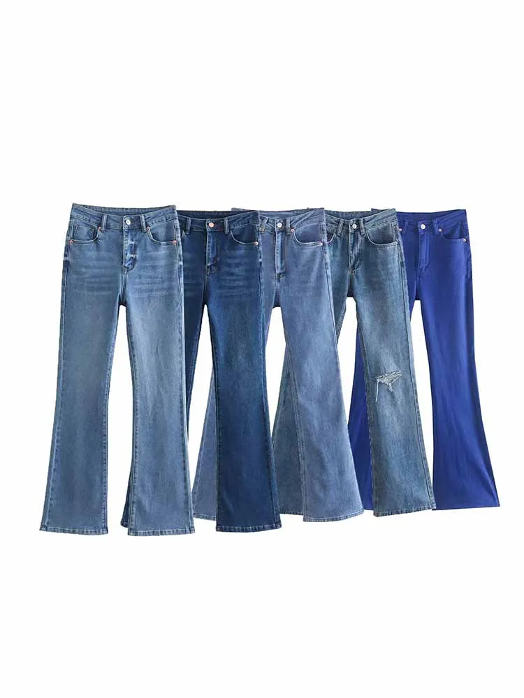 Women New Chic Fashion Edging decoration High Waist Tight flared Jeans Vintage Side Pockets Zipper Female Denim Pants Mujer
Women New Chic Fashion Edging decoration High Waist Tight flared Jeans Vintage Side Pockets Zipper Female Denim Pants Mujer