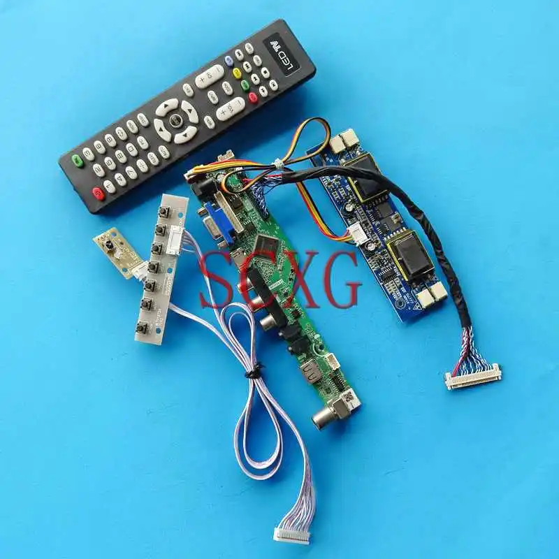 LED LCD Display Matrix Controller Board Fit LM190WX1 LTM190M2 4CCFL 30 Pin LVDS VGA AV USB HDMI-Compatible 1440*900 19" DIY Kit
LED LCD Display Matrix Controller Board Fit LM190WX1 LTM190M2 4CCFL 30 Pin LVDS VGA AV USB HDMI-Compatible 1440*900 19" DIY Kit