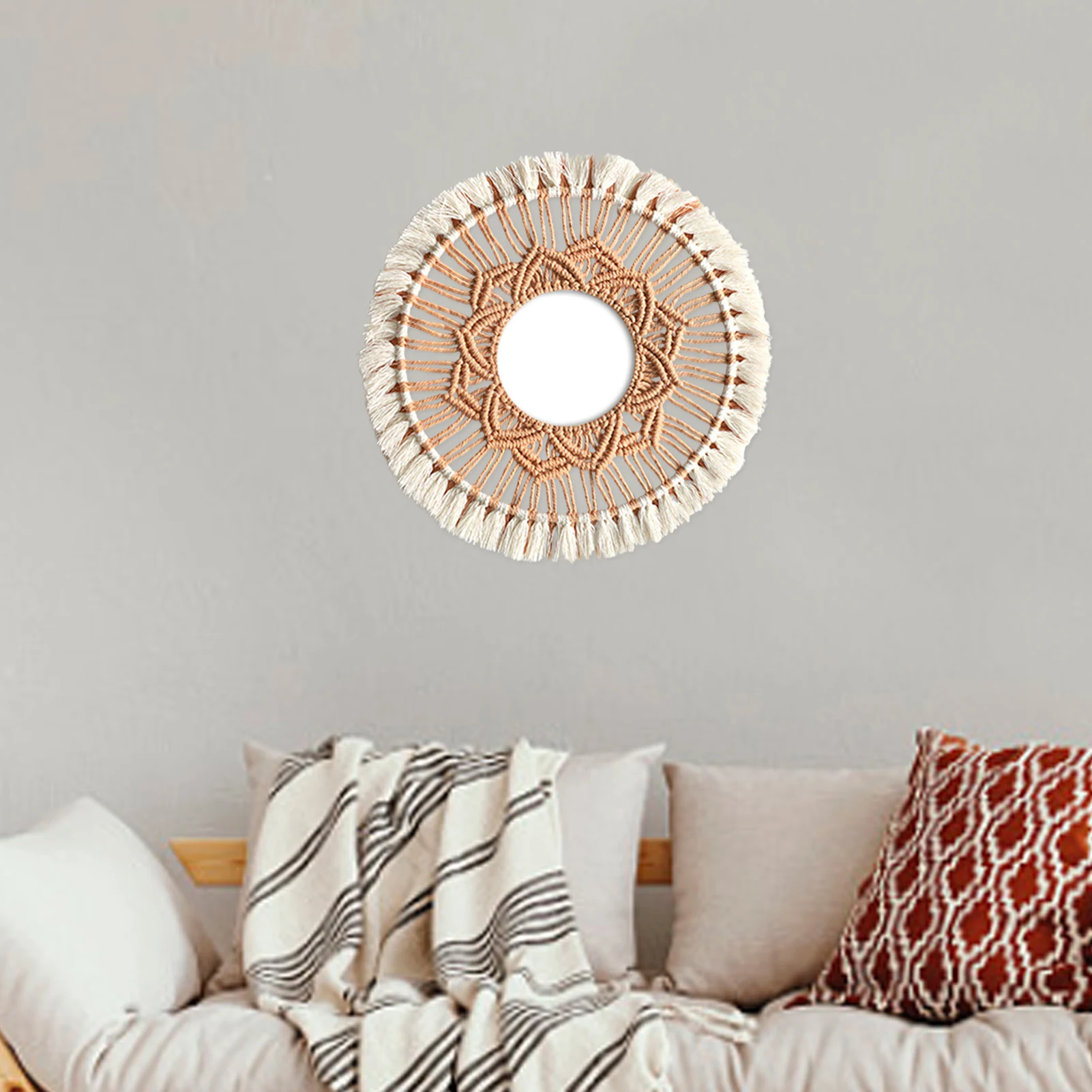 Macrame Mirror Boho Home Wall Decoration Hangmade Round Tapestry Bedroom Wall Hanging Pendants For Living Room Boheme Macrame
Macrame Mirror Boho Home Wall Decoration Hangmade Round Tapestry Bedroom Wall Hanging Pendants For Living Room Boheme Macrame