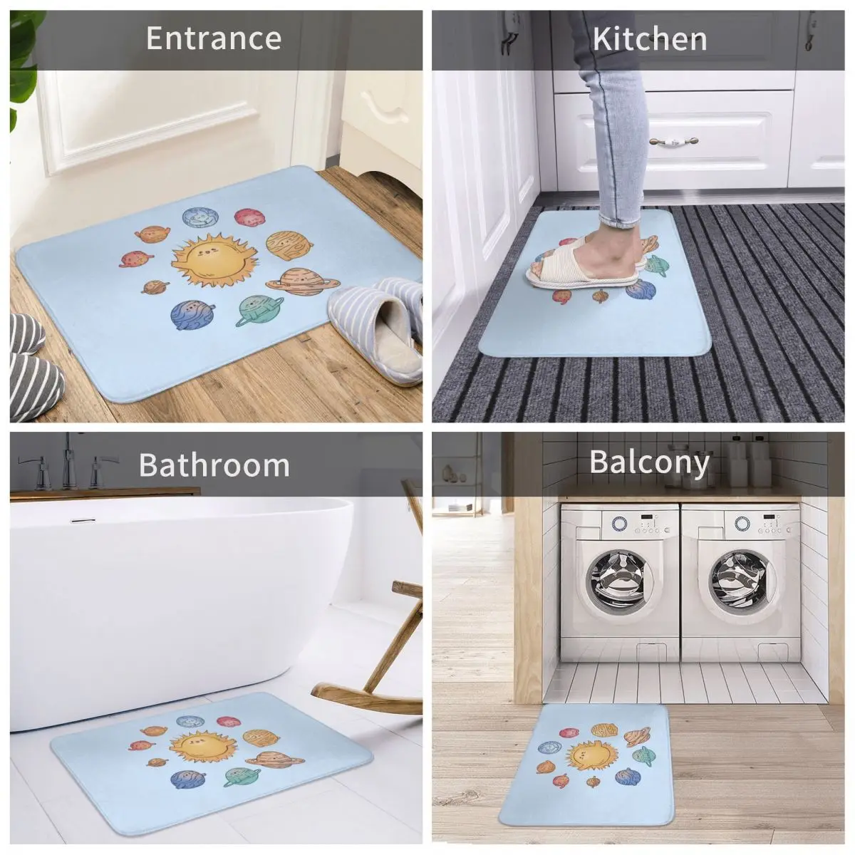 Kawaii Cute Cartoon Solar System With Planets Bath Door Mat Rug Carpet Decor Entrance Living Room Home Kitchen Bedroom Absorbent
Kawaii Cute Cartoon Solar System With Planets Bath Door Mat Rug Carpet Decor Entrance Living Room Home Kitchen Bedroom Absorbent