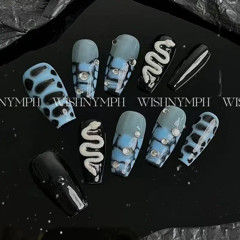 2023 Dark Enchantress Snake Pattern Fake Nail Stickers European and American Style Hot Girl Temperament Reusable Nail Stickers
2023 Dark Enchantress Snake Pattern Fake Nail Stickers European and American Style Hot Girl Temperament Reusable Nail Stickers