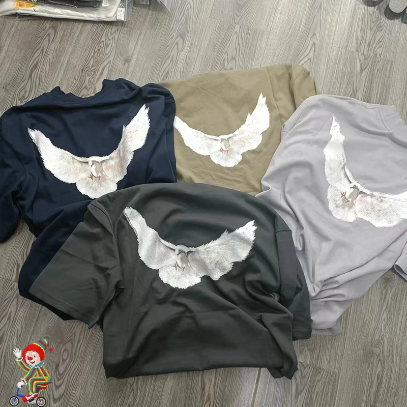 Kanye West T-shirts Flying Wing Print 1:1 High Quality Jesus Is King Hip-hop Short Sleeve Kanye Top Tee
Kanye West T-shirts Flying Wing Print 1:1 High Quality Jesus Is King Hip-hop Short Sleeve Kanye Top Tee
