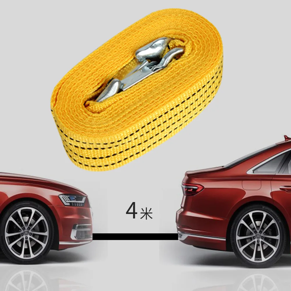 4M Heavy Duty 3 Ton Car Tow Cable Towing Pull Rope Strap Hooks Van Road Recovery Car Rescue Tool Accessories
4M Heavy Duty 3 Ton Car Tow Cable Towing Pull Rope Strap Hooks Van Road Recovery Car Rescue Tool Accessories