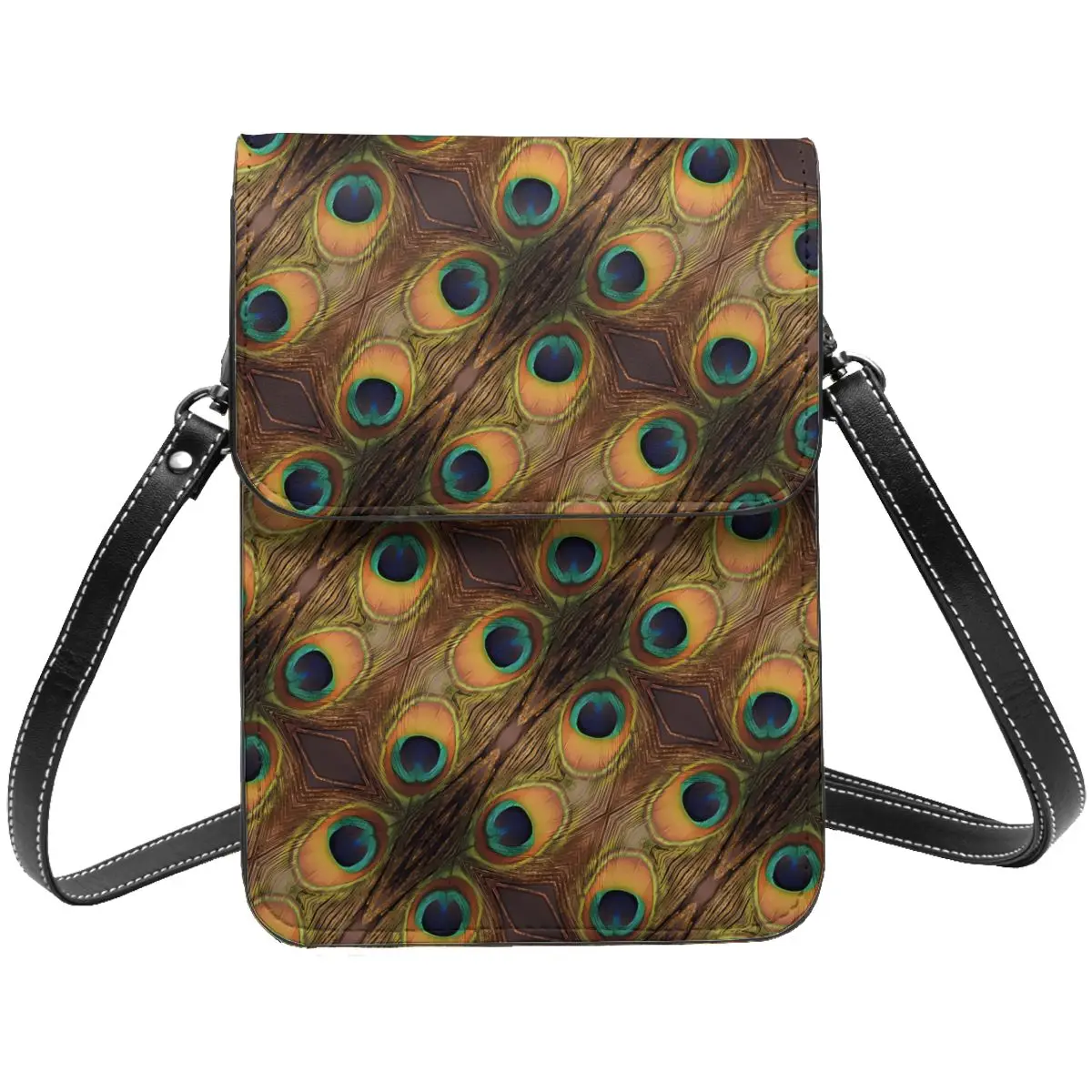 Colorful Peacock Feathers Shoulder Bag Green Gold Female Bulk Mobile Phone Bag Funny Leather School Bags
Colorful Peacock Feathers Shoulder Bag Green Gold Female Bulk Mobile Phone Bag Funny Leather School Bags