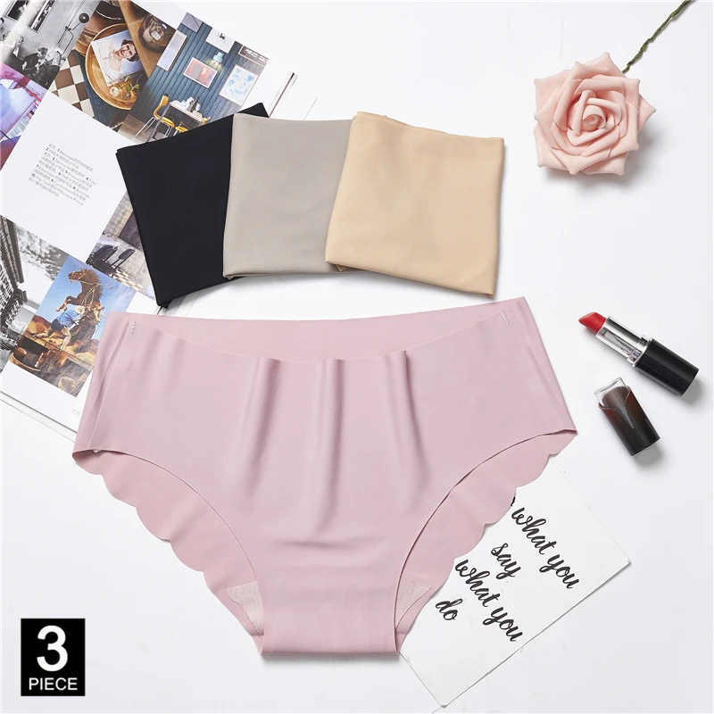 Women Panties Sexy Seamless Ice Silk Briefs Underwear Cotton Girls Panty Set Ladies Bikini Underpants Dropshipping 3 Pcs/lot
Women Panties Sexy Seamless Ice Silk Briefs Underwear Cotton Girls Panty Set Ladies Bikini Underpants Dropshipping 3 Pcs/lot