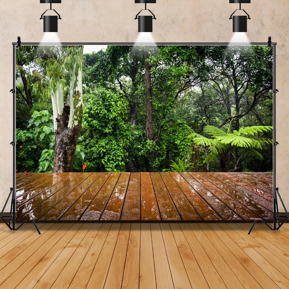 Tropical Rainy Forest Green Shrub Wooden Floor Baby Portrait Scenic Photography Backdrop Photo Background Photocall Photo Studio
Tropical Rainy Forest Green Shrub Wooden Floor Baby Portrait Scenic Photography Backdrop Photo Background Photocall Photo Studio