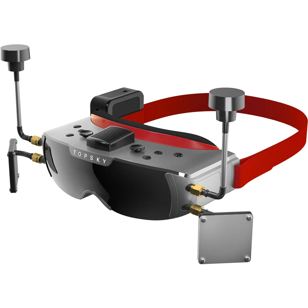 TopSky Wingman 46 degree FOV 800x600px FPV goggles with TWIN module bay DVR HD 48CH 2200mah Battery
TopSky Wingman 46 degree FOV 800x600px FPV goggles with TWIN module bay DVR HD 48CH 2200mah Battery