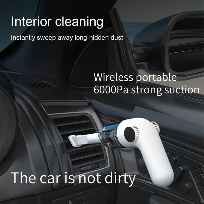 6000Pa Cordless Car Vacuum Cleaner Wireless Mini Strong Suction Vacuum Cleaner Handheld Portable For Car Home Appliance Pet Hair
6000Pa Cordless Car Vacuum Cleaner Wireless Mini Strong Suction Vacuum Cleaner Handheld Portable For Car Home Appliance Pet Hair