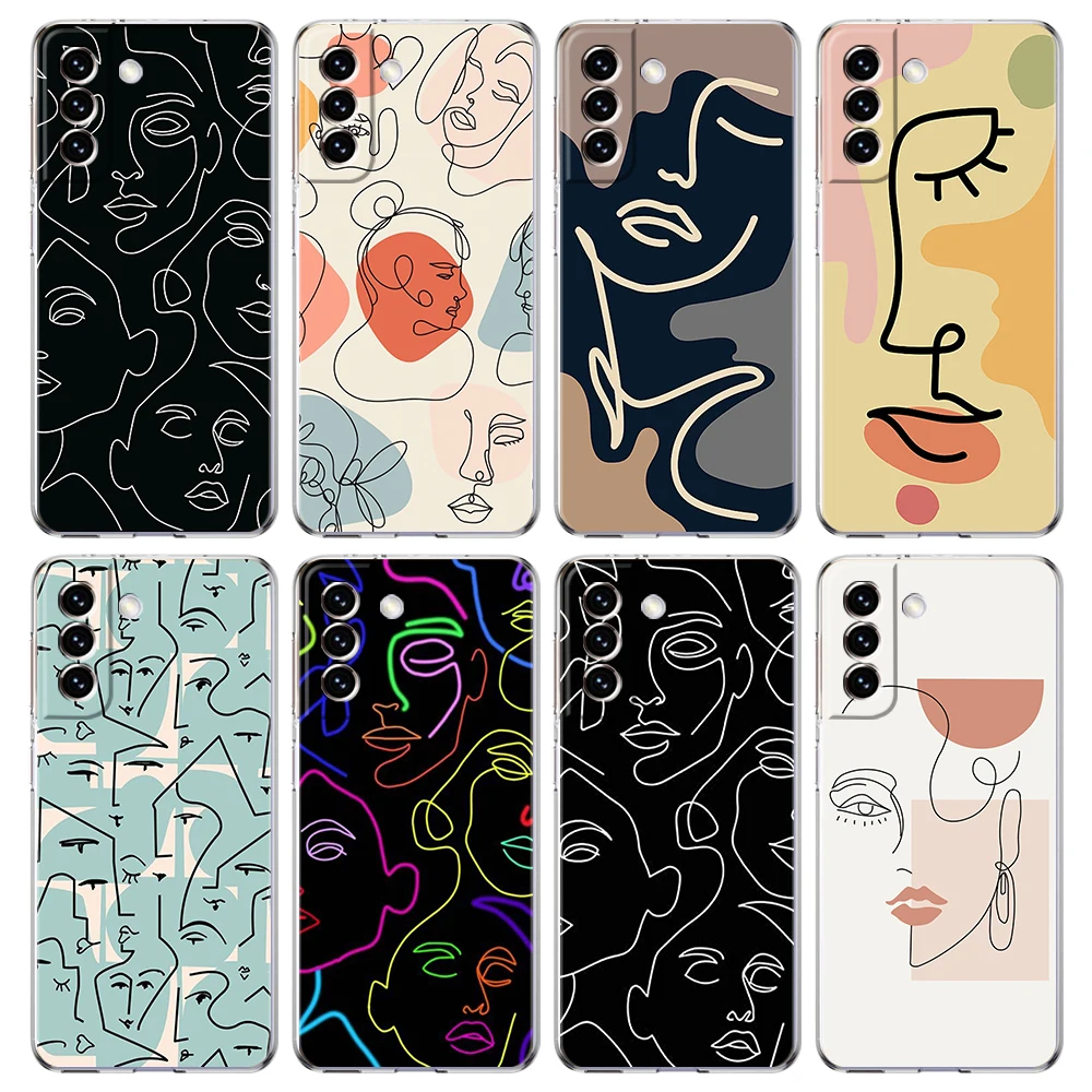 Abstract Line Women Face Transparent Case For Samsung Galaxy S23 S22 S20 FE Note 20 10 S21 Ultra S10 S10E M21 M31 M32 Plus Shell
Abstract Line Women Face Transparent Case For Samsung Galaxy S23 S22 S20 FE Note 20 10 S21 Ultra S10 S10E M21 M31 M32 Plus Shell