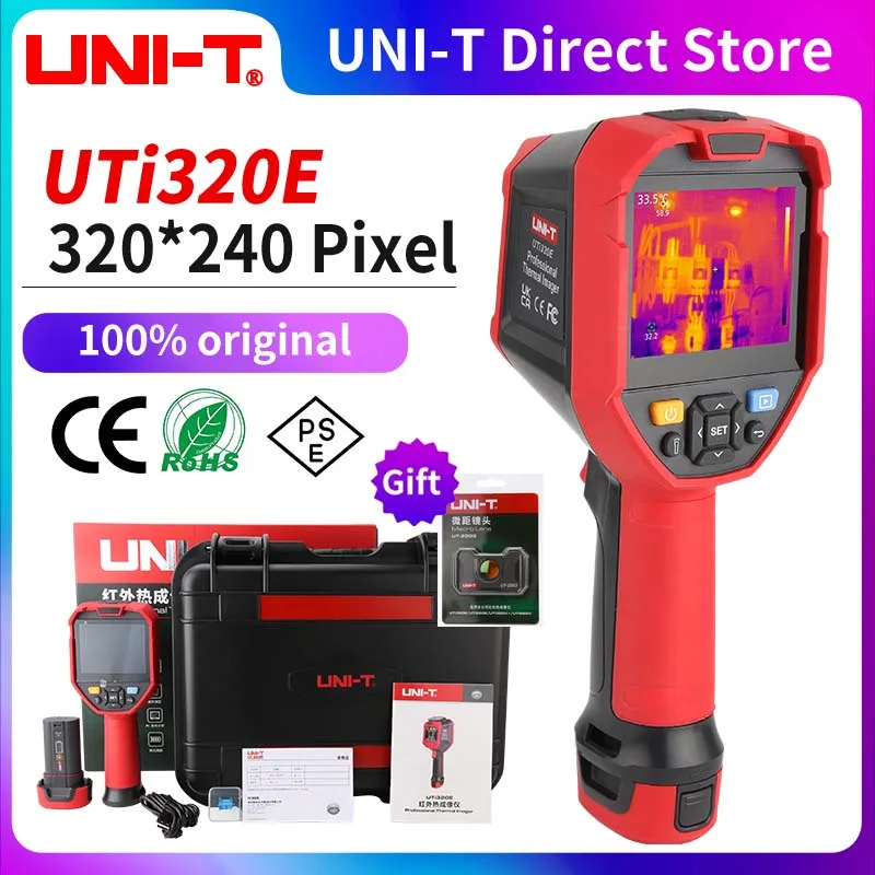 

UNI-T UTi320E UTi260E Infrared Thermal Imager High Resolution Handheld Thermal Camera PCB Circuit Floor Heating Detection