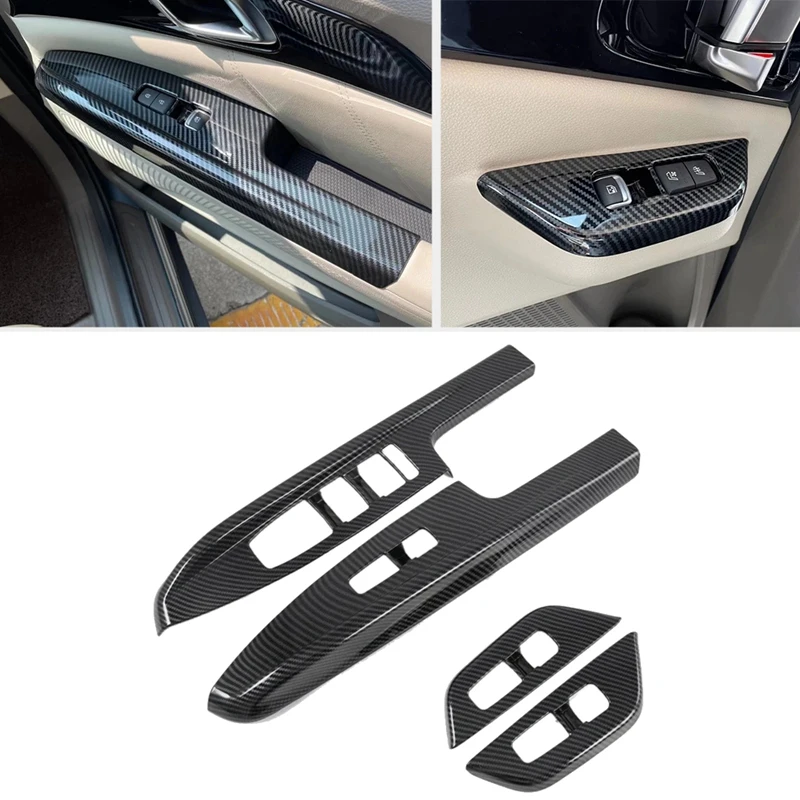 Carbon Fiber Car Window Glass Lift Switch Button Cover Trim for Kia Carnival KA4 2020 2021 2022
Carbon Fiber Car Window Glass Lift Switch Button Cover Trim for Kia Carnival KA4 2020 2021 2022