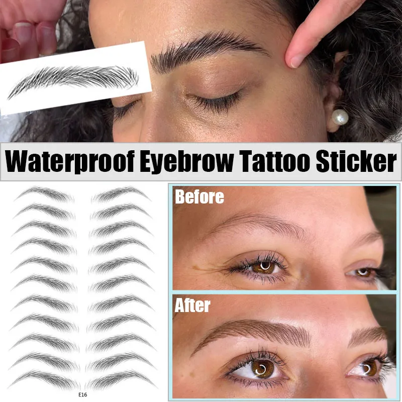 1pcs Hair-like Simulation Eyebrow Tattoo Sticker Waterproof Long Lasting Water Transfer False Eyebrows Stickers Makeup Tools
1pcs Hair-like Simulation Eyebrow Tattoo Sticker Waterproof Long Lasting Water Transfer False Eyebrows Stickers Makeup Tools