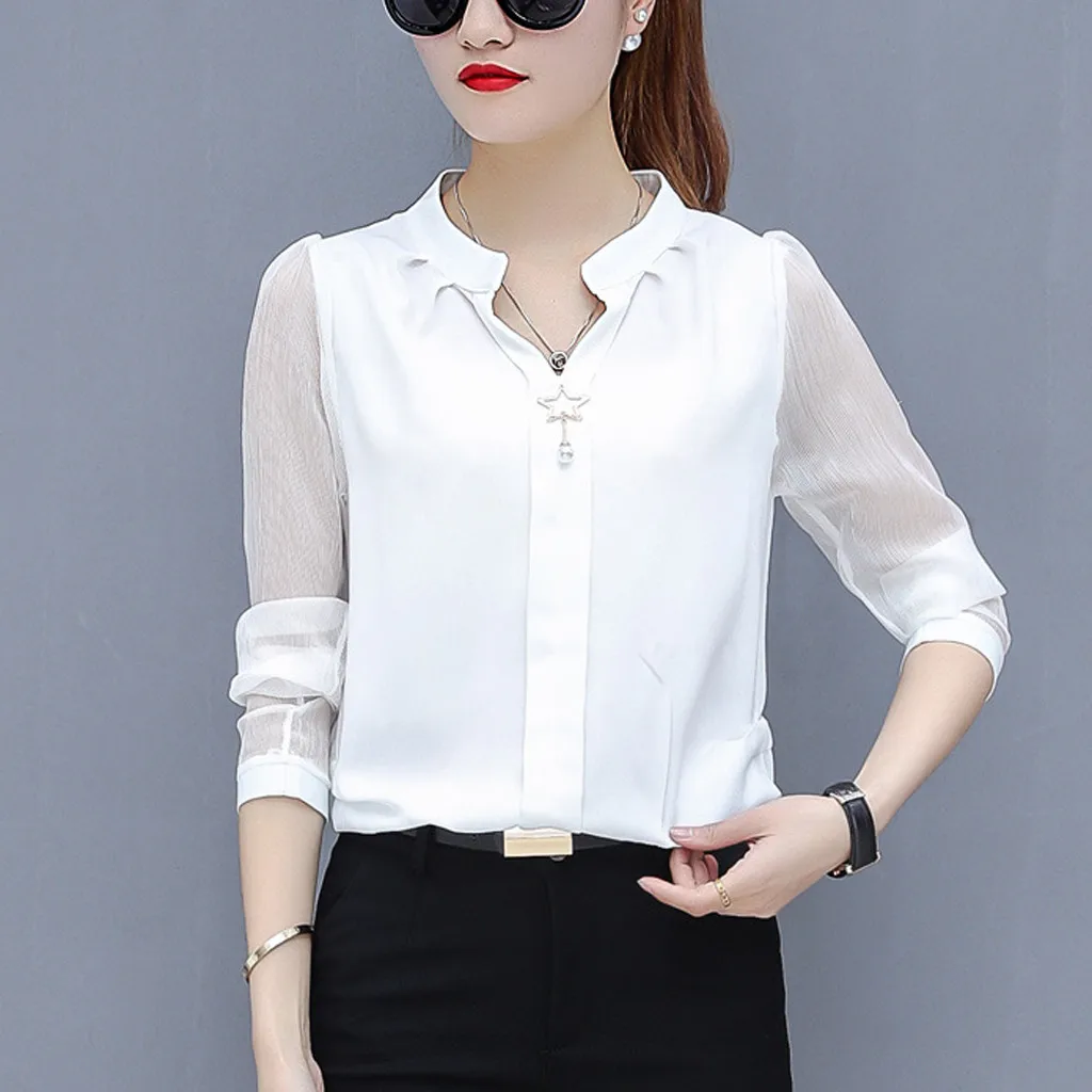 Work Neck V Women Fashion Chiffon Shirt Blouse Long Sleeve Solid Top Short Sleeve Wrap Shirt Women Office Blouse Long Sleeve
Work Neck V Women Fashion Chiffon Shirt Blouse Long Sleeve Solid Top Short Sleeve Wrap Shirt Women Office Blouse Long Sleeve