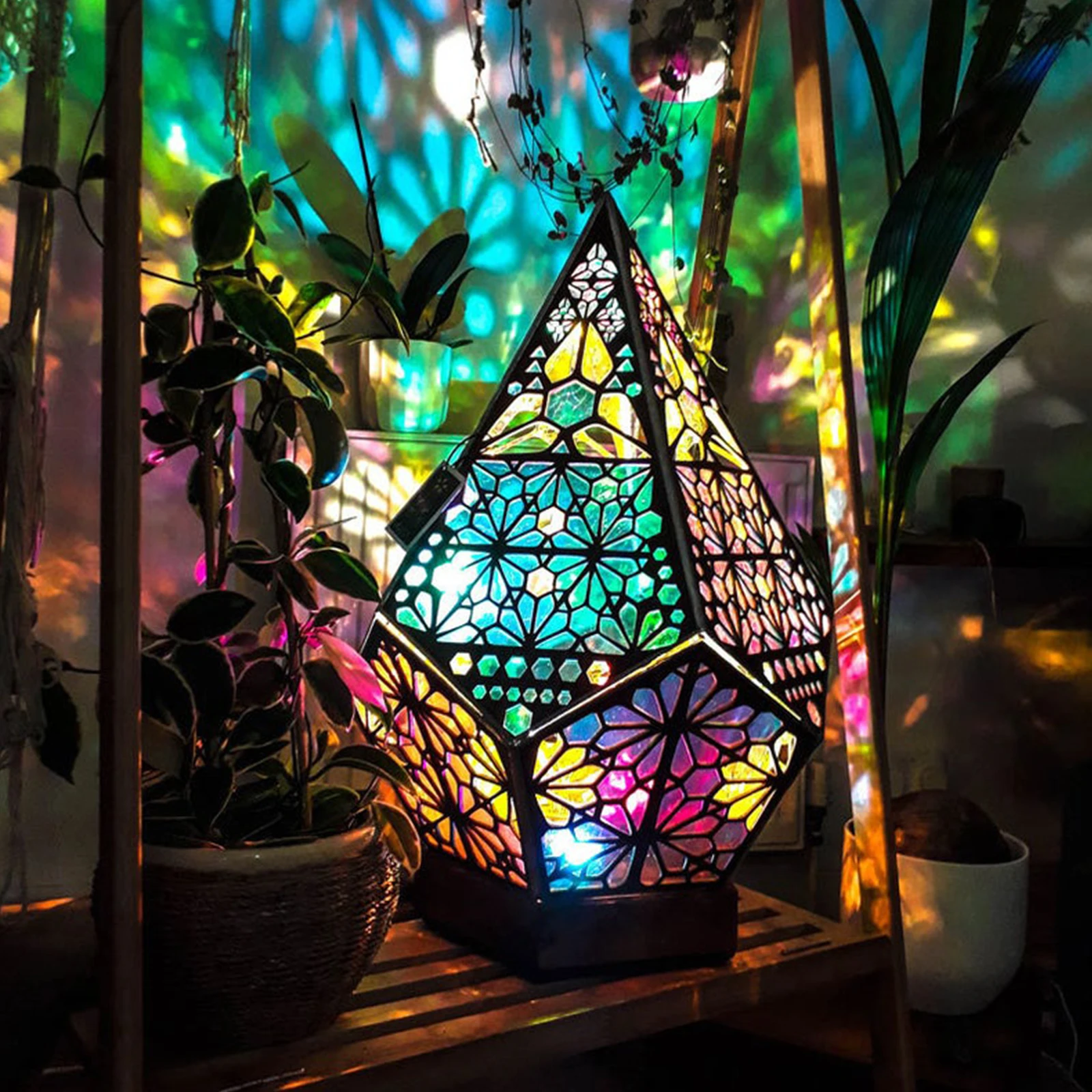 Bohemian Style LED Floor Lamp 3D Projection Hollow Night Light Colorful Diamond Lights Desktop Table Art Craft Lamp
Bohemian Style LED Floor Lamp 3D Projection Hollow Night Light Colorful Diamond Lights Desktop Table Art Craft Lamp