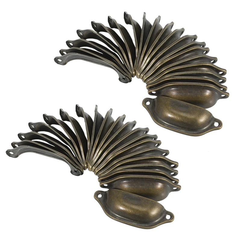 40Pcs Vintage Drawer Door Cabinet Iron Shell Cup Handle Cupboard Knob 9.7Cmx3.5Cm
40Pcs Vintage Drawer Door Cabinet Iron Shell Cup Handle Cupboard Knob 9.7Cmx3.5Cm