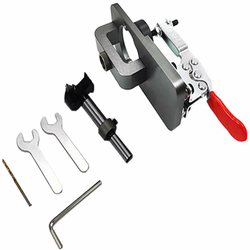 35mm Hinge Boring Jig Woodworking Hole Drilling Guide Locator Fixture Carpentry Tools Aluminum Alloy Cabinets Hinge Hole Opener
35mm Hinge Boring Jig Woodworking Hole Drilling Guide Locator Fixture Carpentry Tools Aluminum Alloy Cabinets Hinge Hole Opener