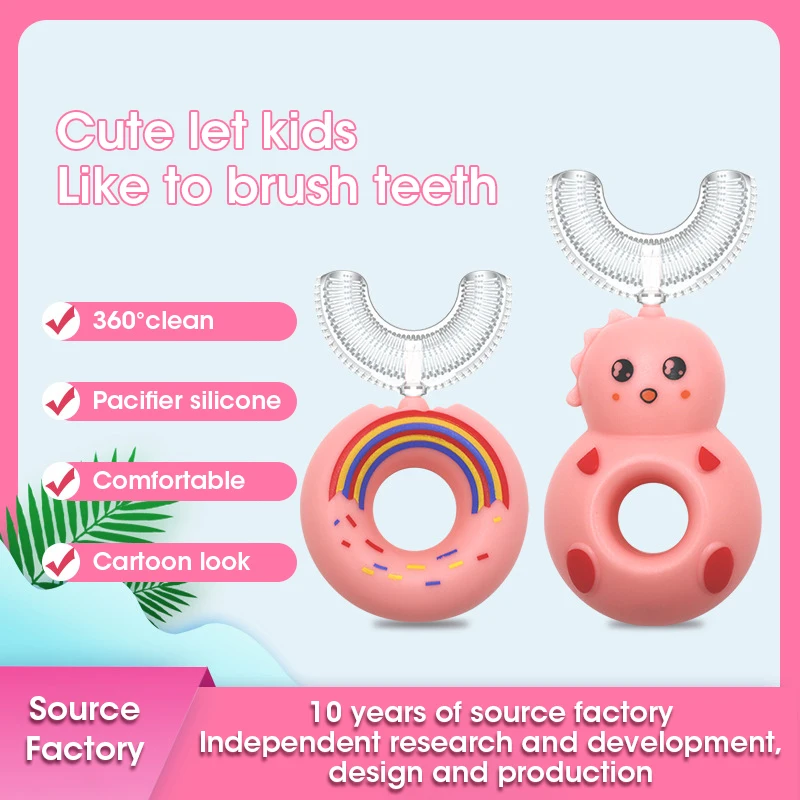 Toothbrush For Children Gift 2-12 Years Old Oral Hygiene 360° Manual Tooth Brush Silicone U-shaped Interdental Brush Clean Brush
Toothbrush For Children Gift 2-12 Years Old Oral Hygiene 360° Manual Tooth Brush Silicone U-shaped Interdental Brush Clean Brush