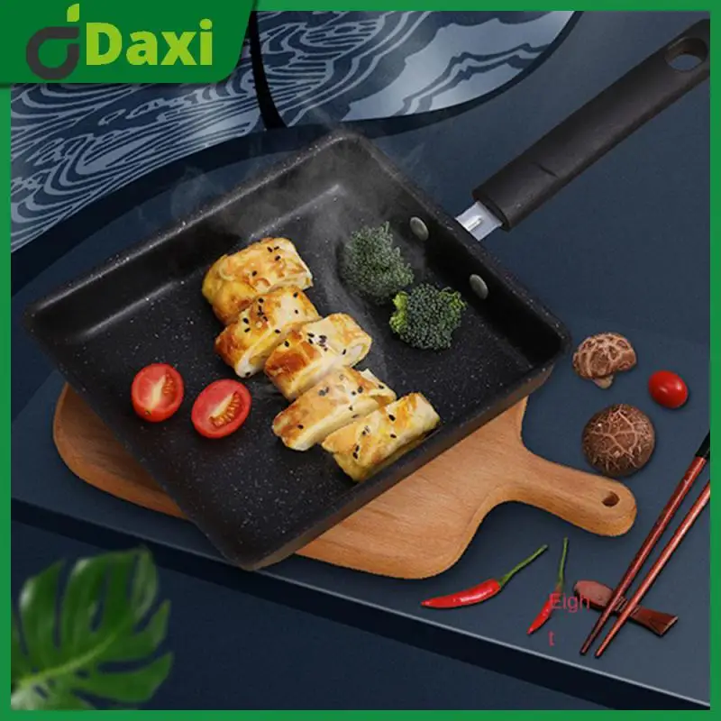 Thickened Kitchen Pot Black Non-stick Pan Japanese Style Breakfast Make Frying Pan Kitchen Accessories Solid Wood Handle Cooking
Thickened Kitchen Pot Black Non-stick Pan Japanese Style Breakfast Make Frying Pan Kitchen Accessories Solid Wood Handle Cooking