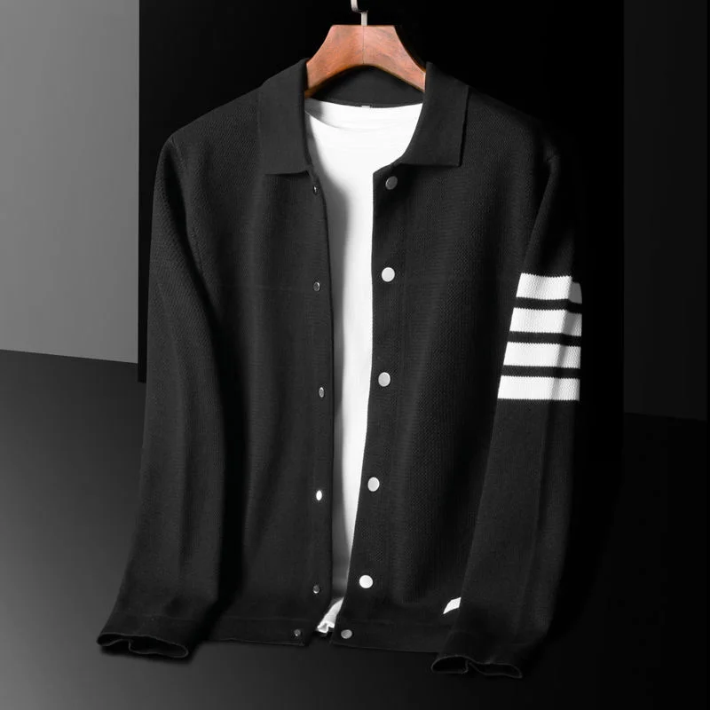 end High designer brand knitted cardigan men's spring and autumn new trend Korean casual luxury sweater coat men's jacket
end High designer brand knitted cardigan men's spring and autumn new trend Korean casual luxury sweater coat men's jacket
