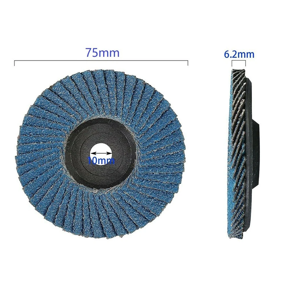 3pcs 3inch Flat Flap Discs 75mm Grinding Wheels Wood Cutting For Angle Grinder Woodworking Metal Grinding Tool Parts 120 Grit
3pcs 3inch Flat Flap Discs 75mm Grinding Wheels Wood Cutting For Angle Grinder Woodworking Metal Grinding Tool Parts 120 Grit