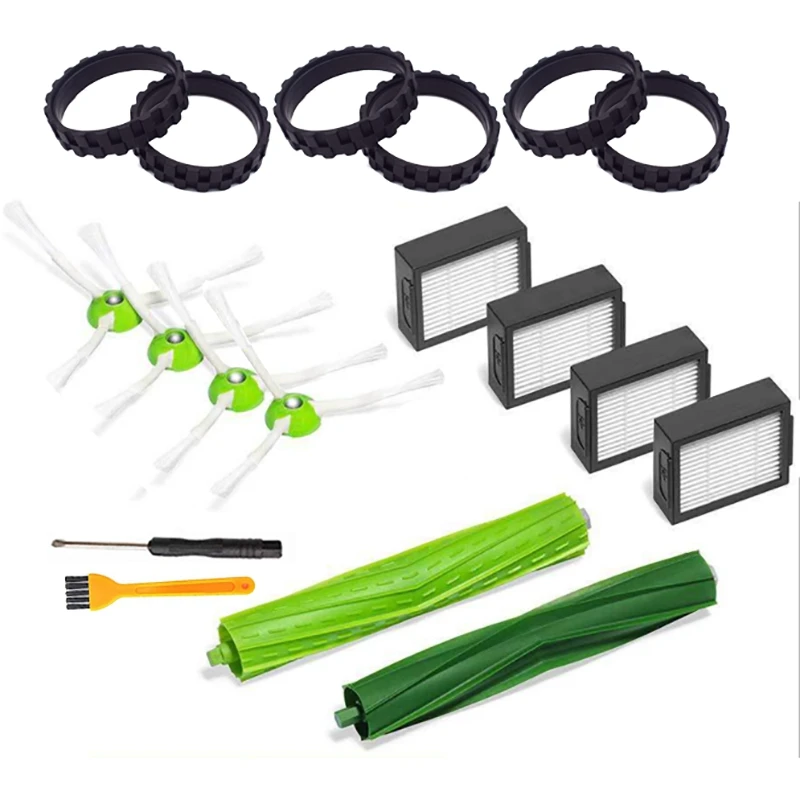 Tires for IROBOT ROOMBA Wheels Series I7 I7+I3 I3+I4 I6 I6+I8 I8+I8 Plus E5 E6 E7 Anti-Slip Irobot Replacements Parts
Tires for IROBOT ROOMBA Wheels Series I7 I7+I3 I3+I4 I6 I6+I8 I8+I8 Plus E5 E6 E7 Anti-Slip Irobot Replacements Parts
