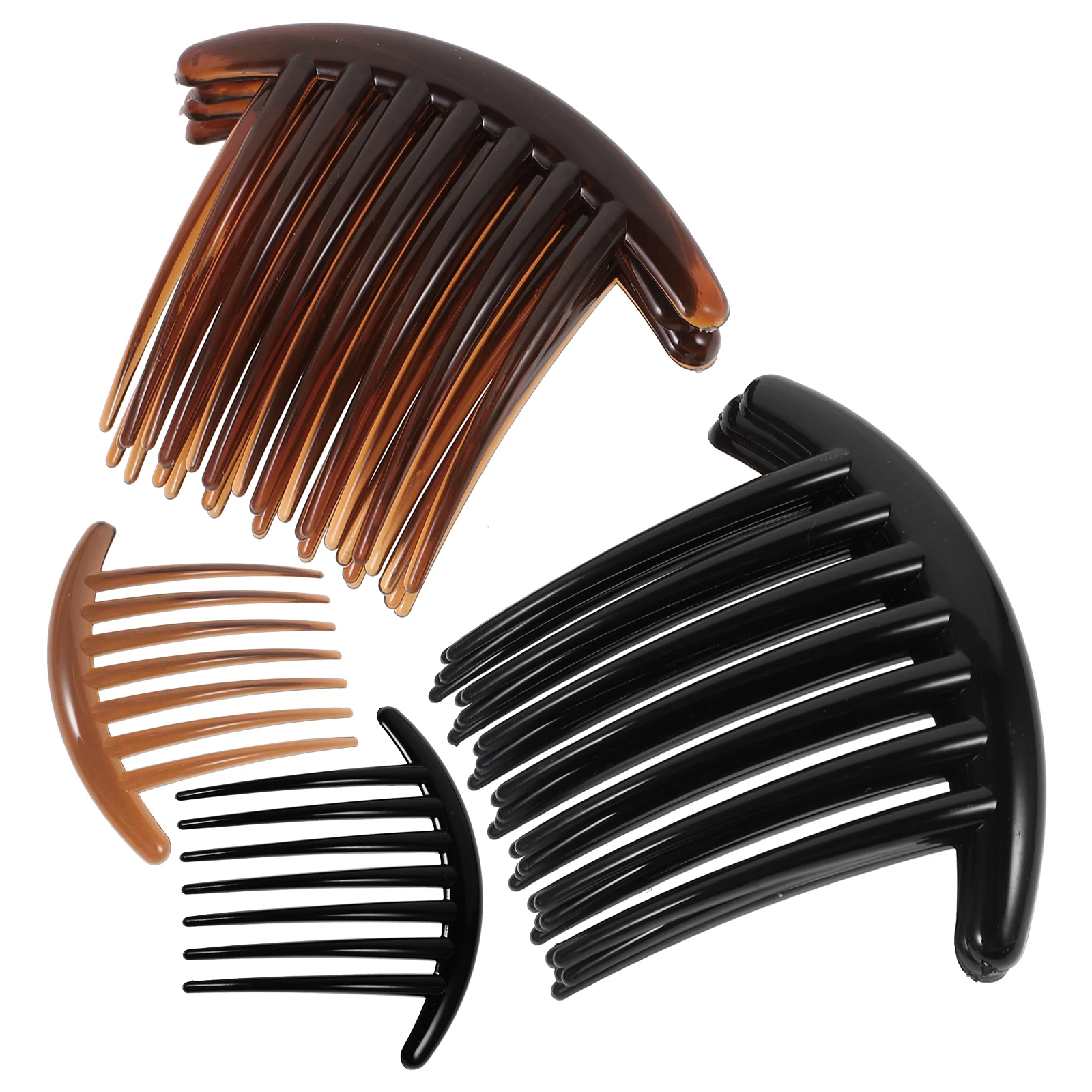 10PCS Hair Combs Acrylic Hair Side Combs 7-teethed Insert Combs for Women Lady Girls (Black and Coffe for Each 5pcs)
10PCS Hair Combs Acrylic Hair Side Combs 7-teethed Insert Combs for Women Lady Girls (Black and Coffe for Each 5pcs)