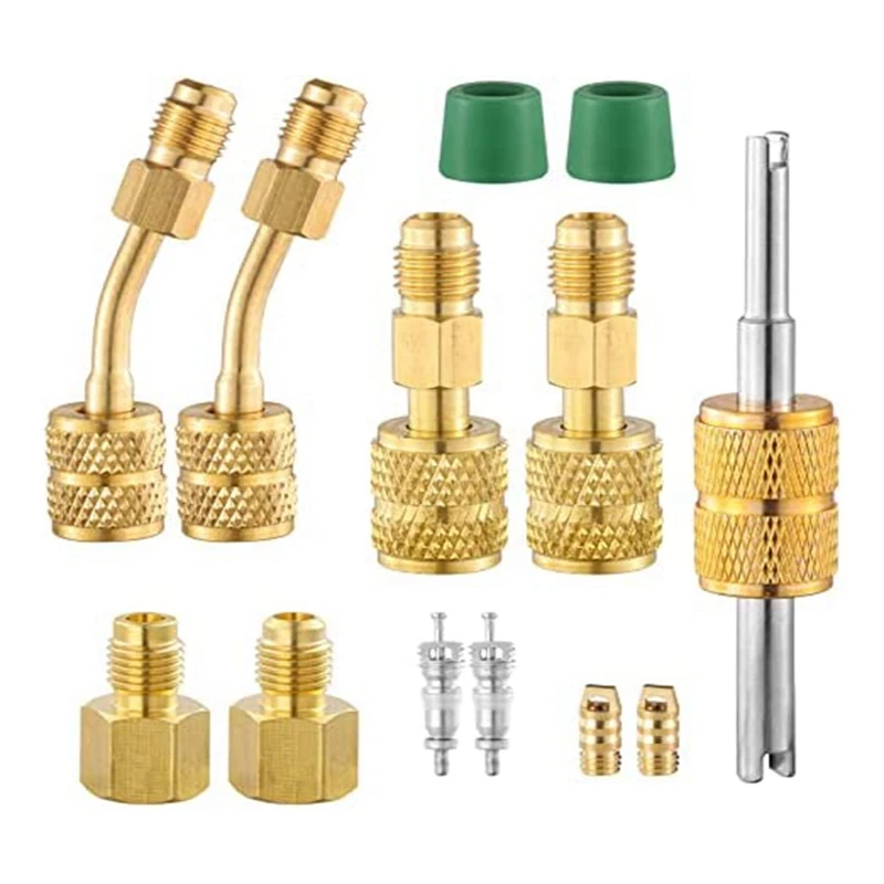 R410A Mini Split Adapters Spare Parts R410A Charging Vacuum Port Connector With 5/16Inch Female To 1/4Inch Male For HVAC System
R410A Mini Split Adapters Spare Parts R410A Charging Vacuum Port Connector With 5/16Inch Female To 1/4Inch Male For HVAC System