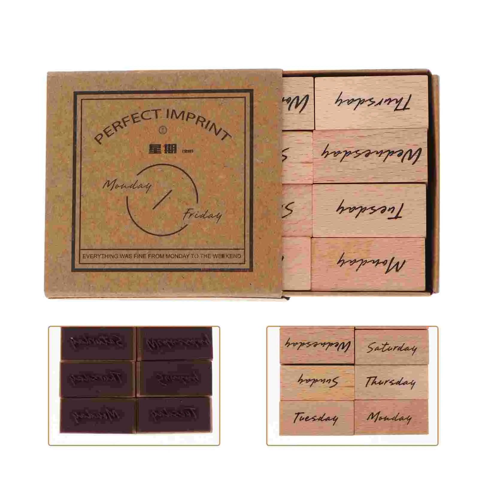Stamp Wood Set Wooden Diy Week Retro Rubber Planner Scrapbooking Mounts Hard Decorative Album Account Hand Symbol Diary Vintage
Stamp Wood Set Wooden Diy Week Retro Rubber Planner Scrapbooking Mounts Hard Decorative Album Account Hand Symbol Diary Vintage
