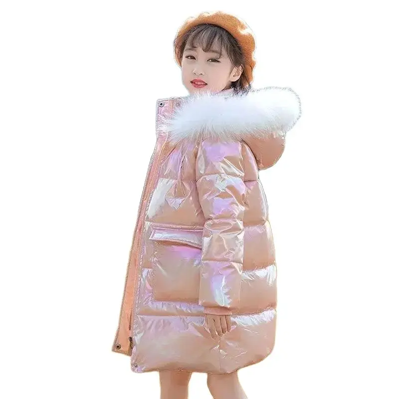 Glossy Big Hair Collar Winter Child Down Cotton Clothes Middle School Children Girl Medium Long Add Thick Keep Warm Jacket
Glossy Big Hair Collar Winter Child Down Cotton Clothes Middle School Children Girl Medium Long Add Thick Keep Warm Jacket