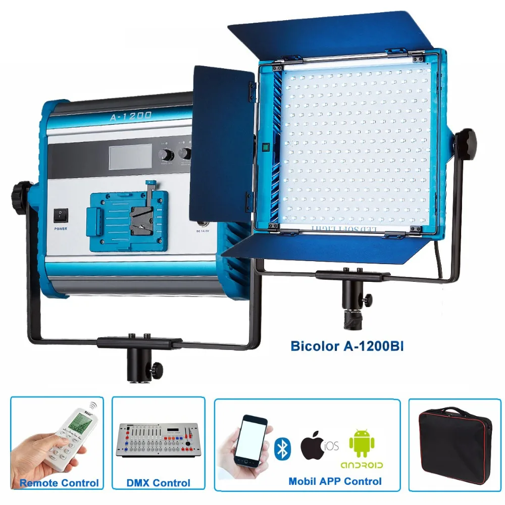 Yidoblo A-1200BI LCD Display LED Lamp Soft Light Bio-color Led Panel Light For Broadcast Photography Lamp APP Remote Control Set
Yidoblo A-1200BI LCD Display LED Lamp Soft Light Bio-color Led Panel Light For Broadcast Photography Lamp APP Remote Control Set