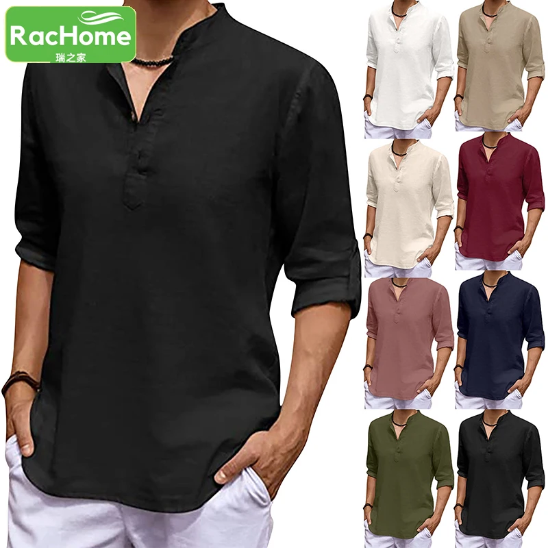 2022 New Men'S Casual Blouse Cotton Linen Shirt Loose Tops Long Sleeve Shirt Spring Autumn Summer Casual Handsome Men Shirt
2022 New Men'S Casual Blouse Cotton Linen Shirt Loose Tops Long Sleeve Shirt Spring Autumn Summer Casual Handsome Men Shirt