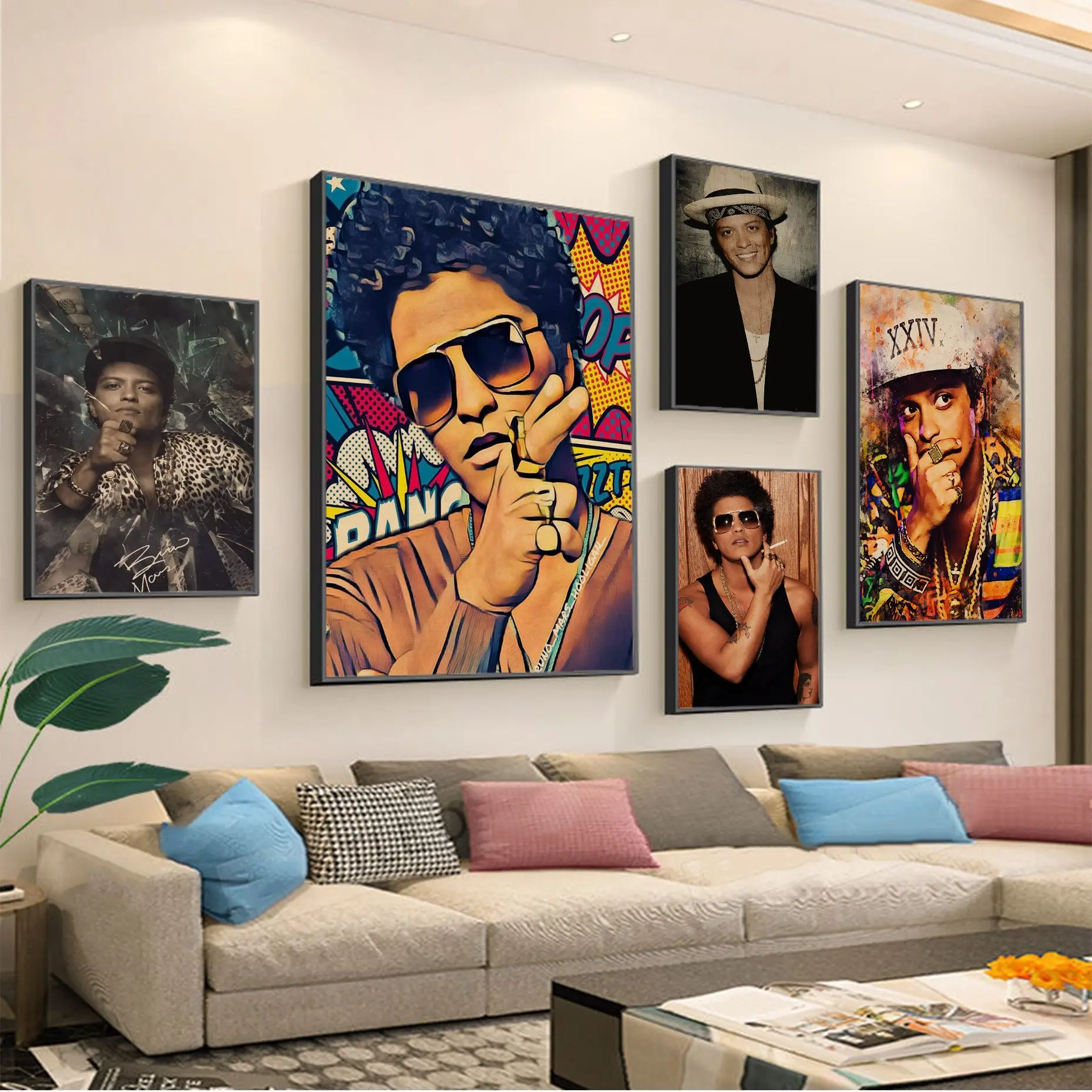 Bruno Mars Singer DIY Poster For Living Room Bar Decoration Vintage Decorative Painting
Bruno Mars Singer DIY Poster For Living Room Bar Decoration Vintage Decorative Painting