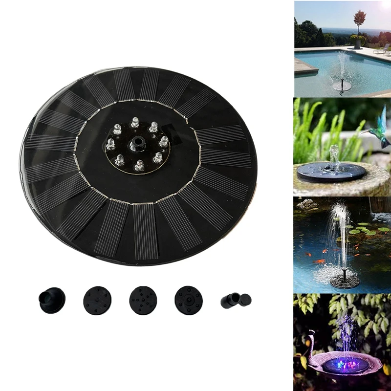 Pond Fountain 8 Lights Floating Solar Fountain Garden Water Fountain Pool Panel Powered Fountain Water Pump 
Pond Fountain 8 Lights Floating Solar Fountain Garden Water Fountain Pool Panel Powered Fountain Water Pump