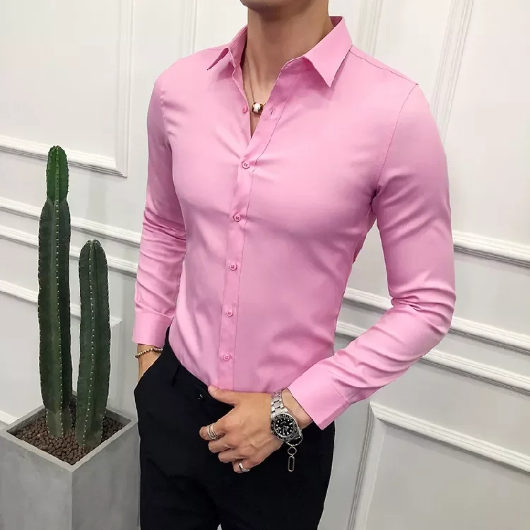 Men's Casual Button Down Cotton Shirt Men Long Sleeve Dress Shirts Soild Color Tops New Spring Autumn
Men's Casual Button Down Cotton Shirt Men Long Sleeve Dress Shirts Soild Color Tops New Spring Autumn