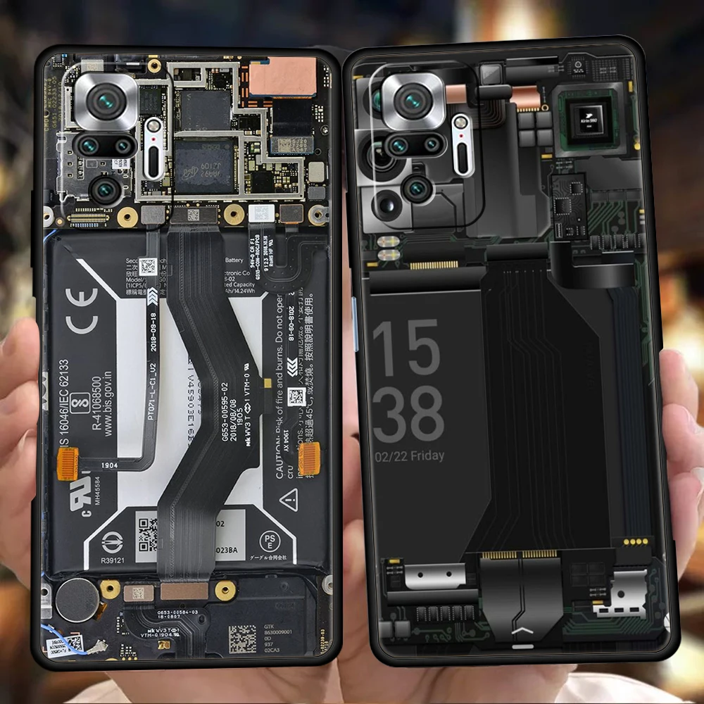 Inside Circuit Board Phone Case for Xiaomi Redmi NOTE 12 Pro K40 K50 Gaming 8A 9T 9A 9C Note 8 8T 9 9S 10 11 Pro Plus Soft Shell
Inside Circuit Board Phone Case for Xiaomi Redmi NOTE 12 Pro K40 K50 Gaming 8A 9T 9A 9C Note 8 8T 9 9S 10 11 Pro Plus Soft Shell