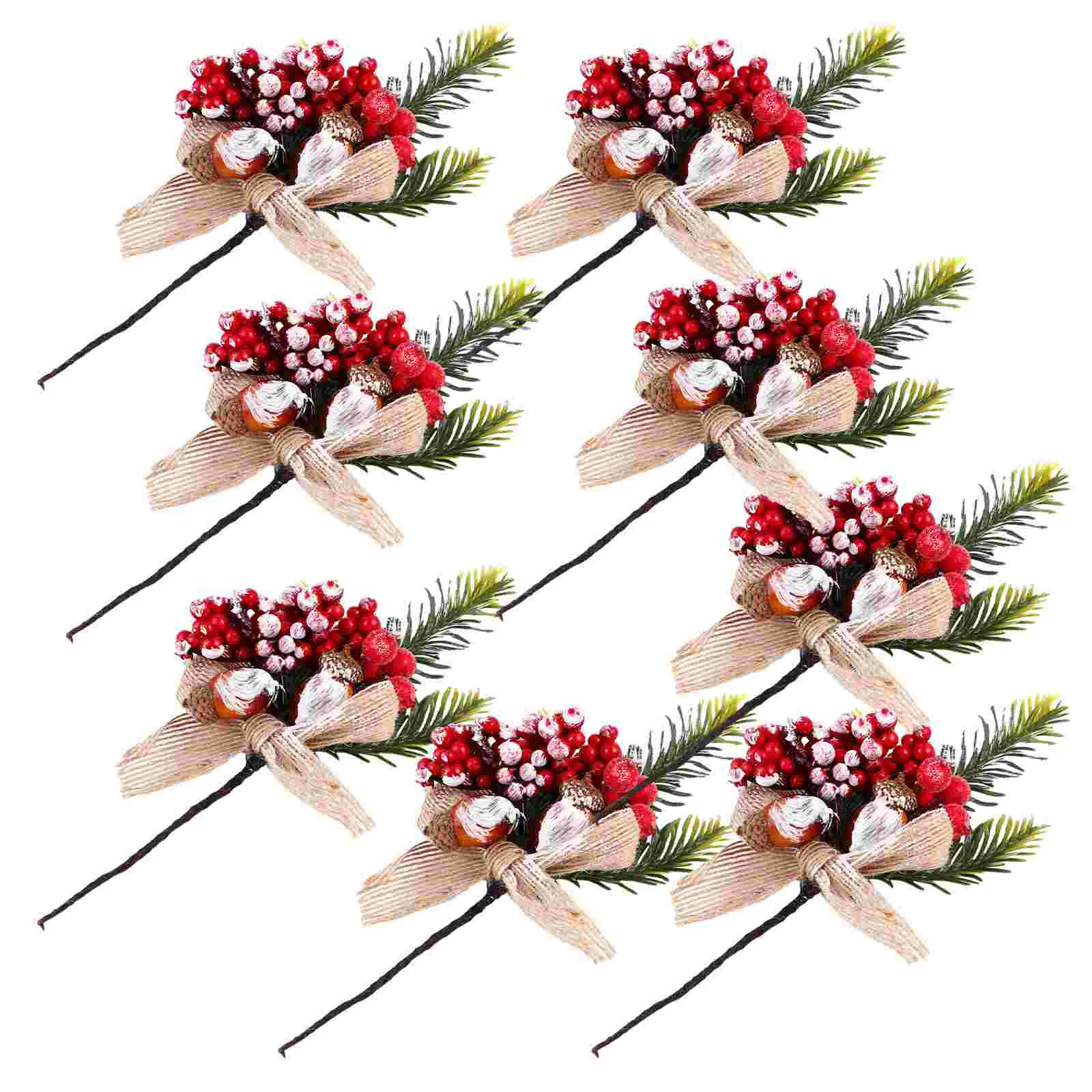 8pcs Decorative Wreath Picks Floral Picks Pine Branch Flower Arrangements for Christmas Tree
8pcs Decorative Wreath Picks Floral Picks Pine Branch Flower Arrangements for Christmas Tree