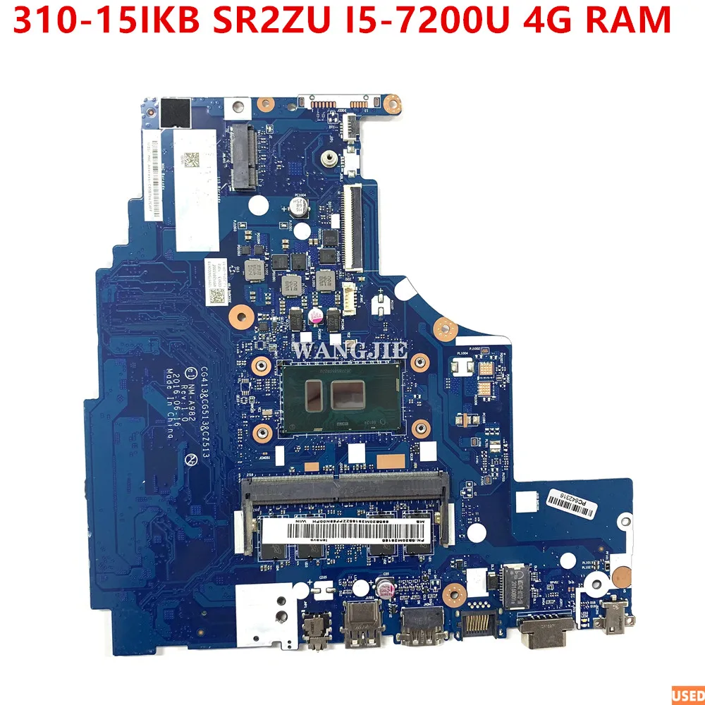 2023 б/у материнская плата для ноутбука Lenovo ideapad 310-15IKB, основная плата SR2ZU I5-7200U 5B20M29185 CG413 CG513 CZ513 NM-A982 100%
2023 б/у материнская плата для ноутбука Lenovo ideapad 310-15IKB, основная плата SR2ZU I5-7200U 5B20M29185 CG413 CG513 CZ513 NM-A982 100%