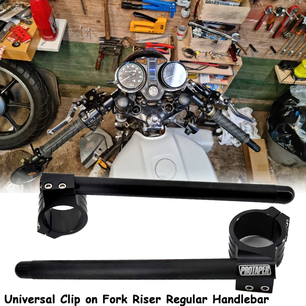 PRO Universal CNC 31mm-51mm 32mm 33mm 35mm 36mm 37mm 39mm 41mm 50mm Motorcycle Clip on Fork Riser Regular Handlebar 1 Pair
PRO Universal CNC 31mm-51mm 32mm 33mm 35mm 36mm 37mm 39mm 41mm 50mm Motorcycle Clip on Fork Riser Regular Handlebar 1 Pair